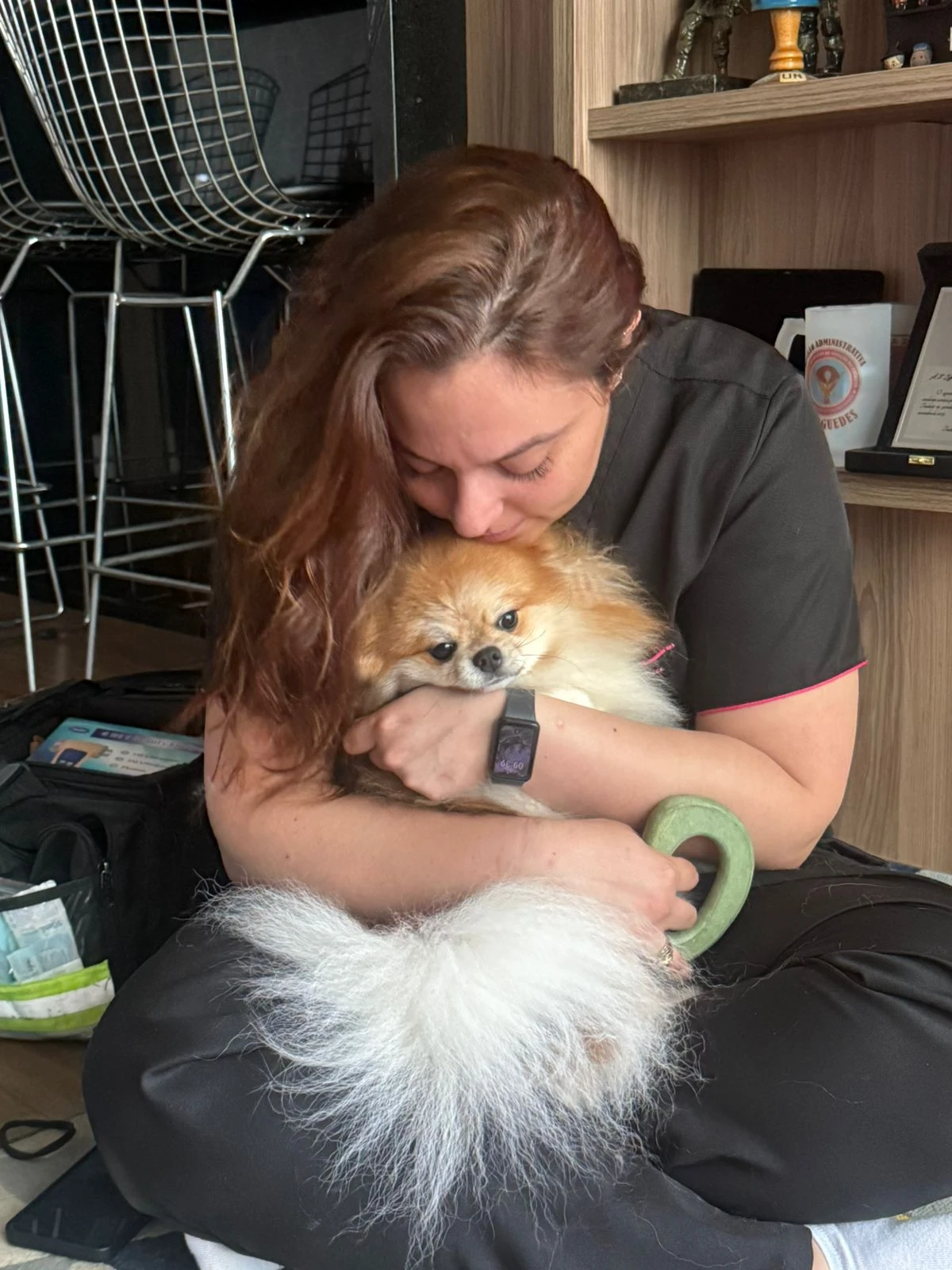Debora em reabilitação animal